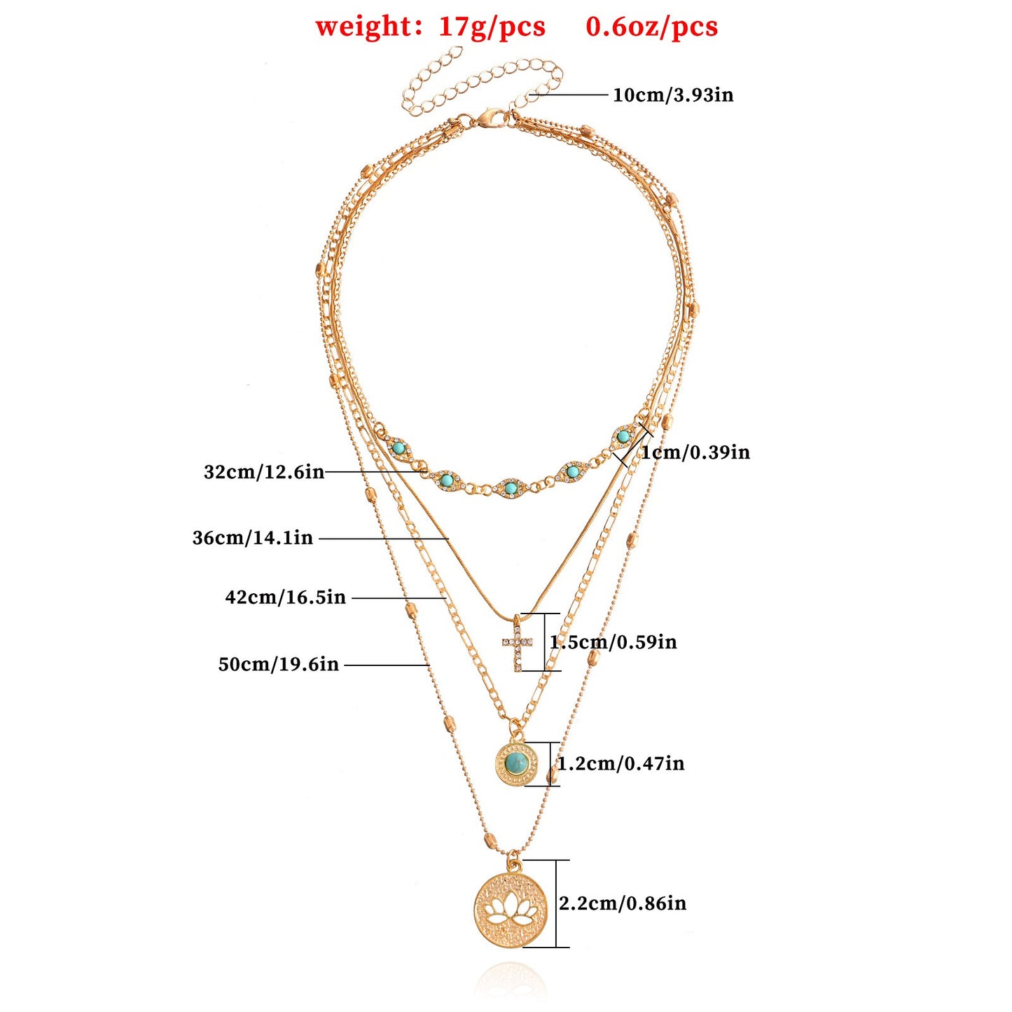 The Vintage Multi-Layered Choker Chain Necklace,vintage elegance with modern allure