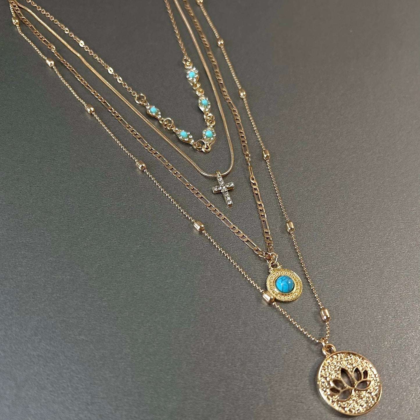 The Vintage Multi-Layered Choker Chain Necklace,vintage elegance with modern allure