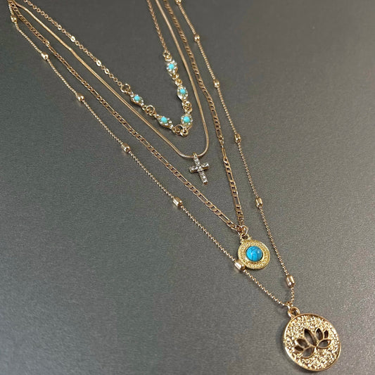 The Vintage Multi-Layered Choker Chain Necklace,vintage elegance with modern allure
